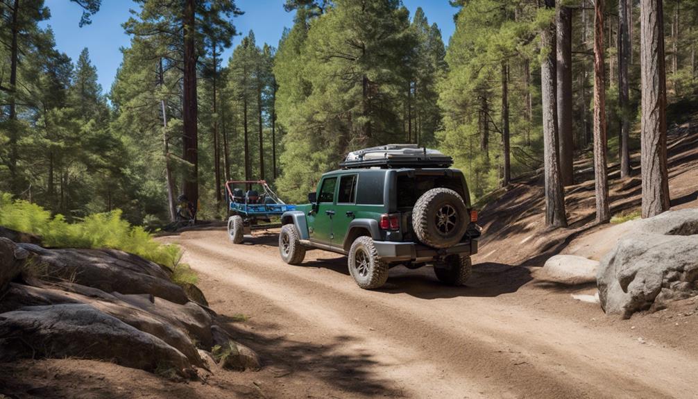 small off road trailer towing